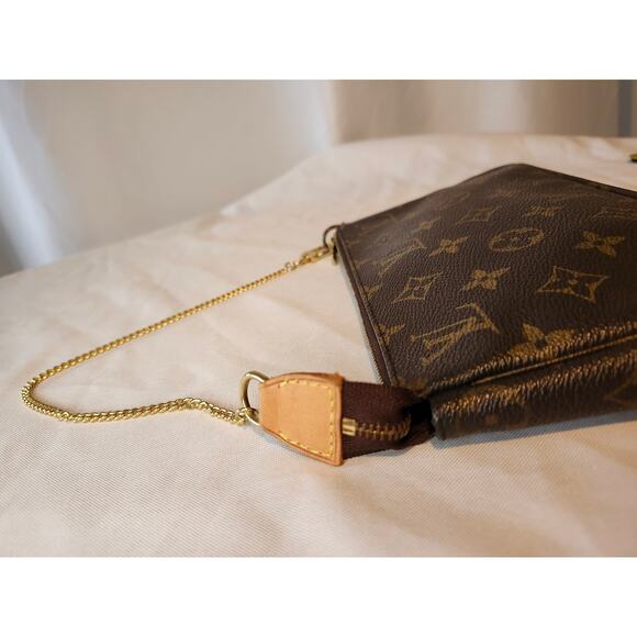 Louis Vuitton Monogram Pochette Accessoires Brown Shoulder Bag Y2K Style - Picture 5 of 15